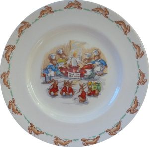 Bunnykins Toast for Tea Today Plate