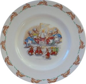 Bunnykins Toast for Tea Today Plate