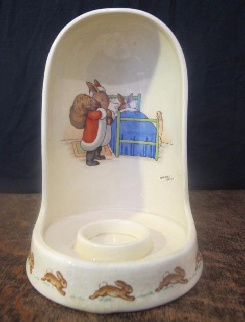 Bunnykins Santa Claus Candle Holder