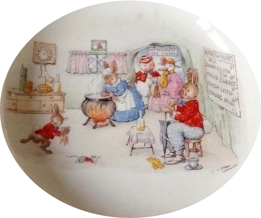 Mrs Moppets Tea Room bunnykins lf6